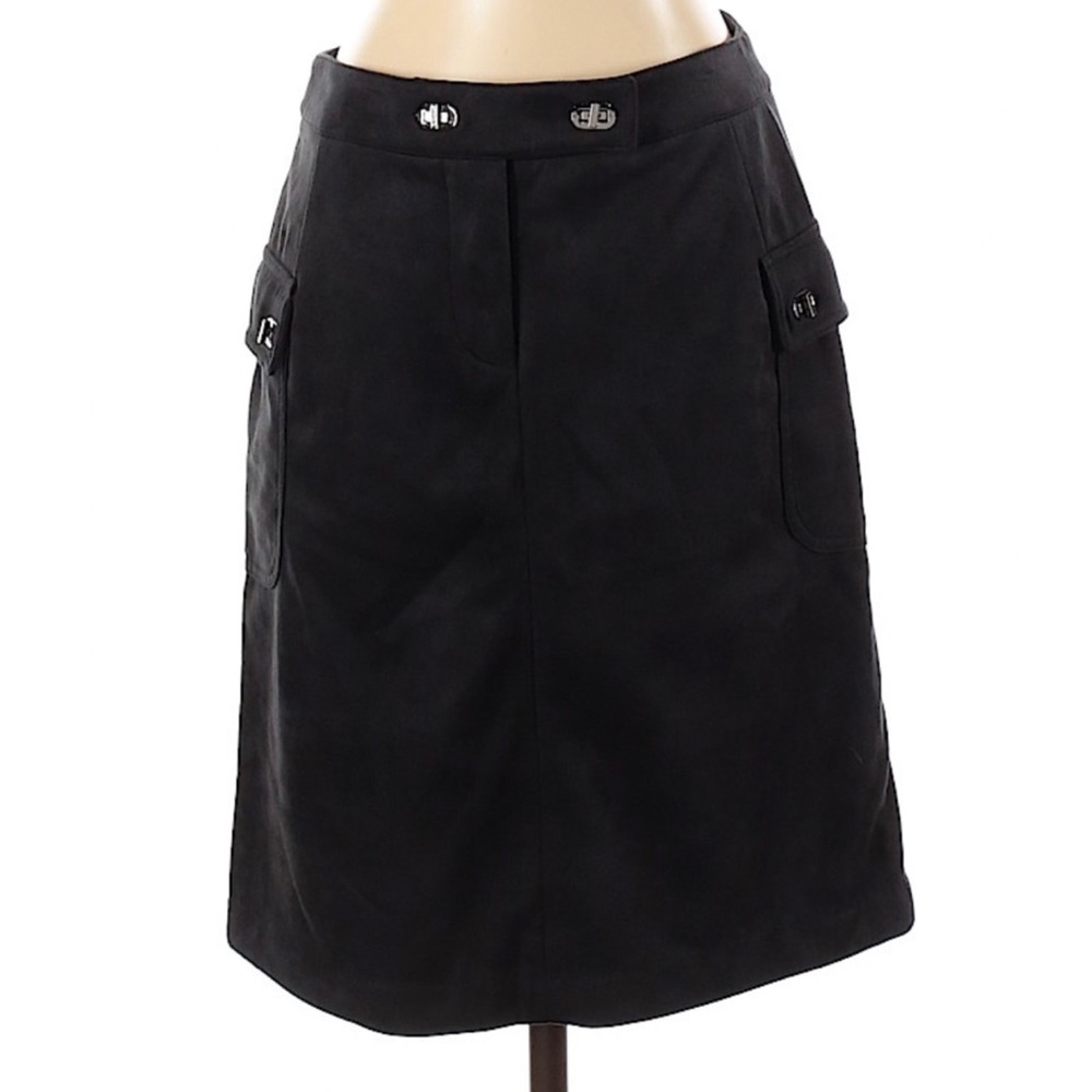 NWT J. McLaughlin Front Zip Luggage Pencil Skirt. Black. Size 2